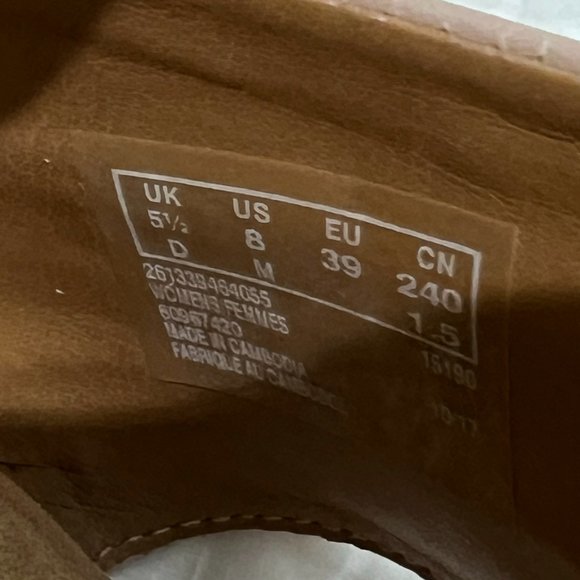 COLLECTION by Clarks Lafley Aletha Dusty Pink Leather Wedge Sandals - Size 8 - Picture 9 of 9